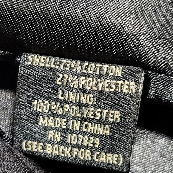 Ambition RARE Black Brocade Cropped Swing Jacket. Cotton & polyester Size M - Picture 8 of 9